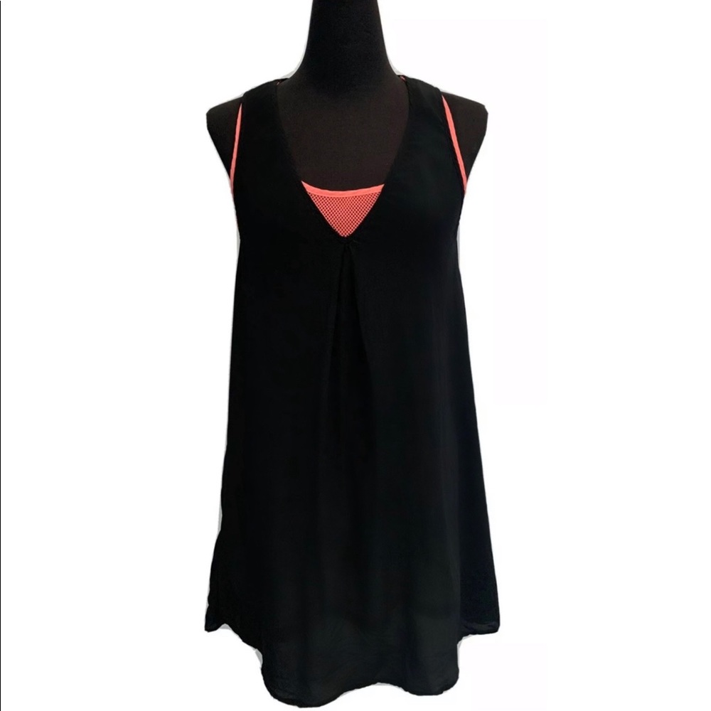 Atko Black Dress with Fluro Lining from Neimans